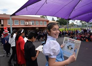 Year 6 performing at Book Week 2016