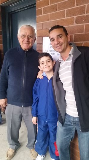 Fathers and grandfathers at the Breakfast