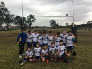 Group shot of NSW rugby league team