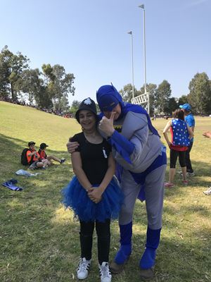 Achy and batman walkathon 2017