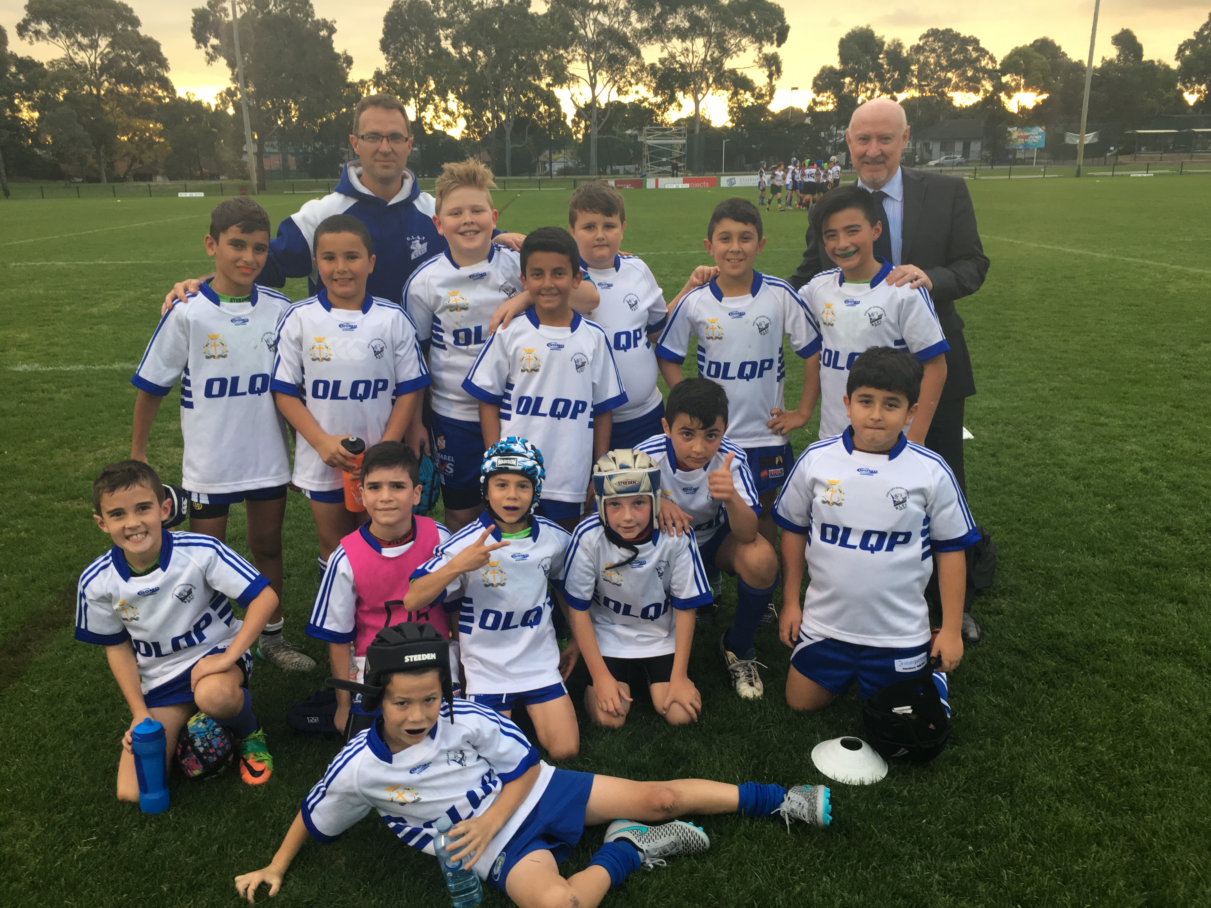 Parra All Schools Final team with Mr Hopley