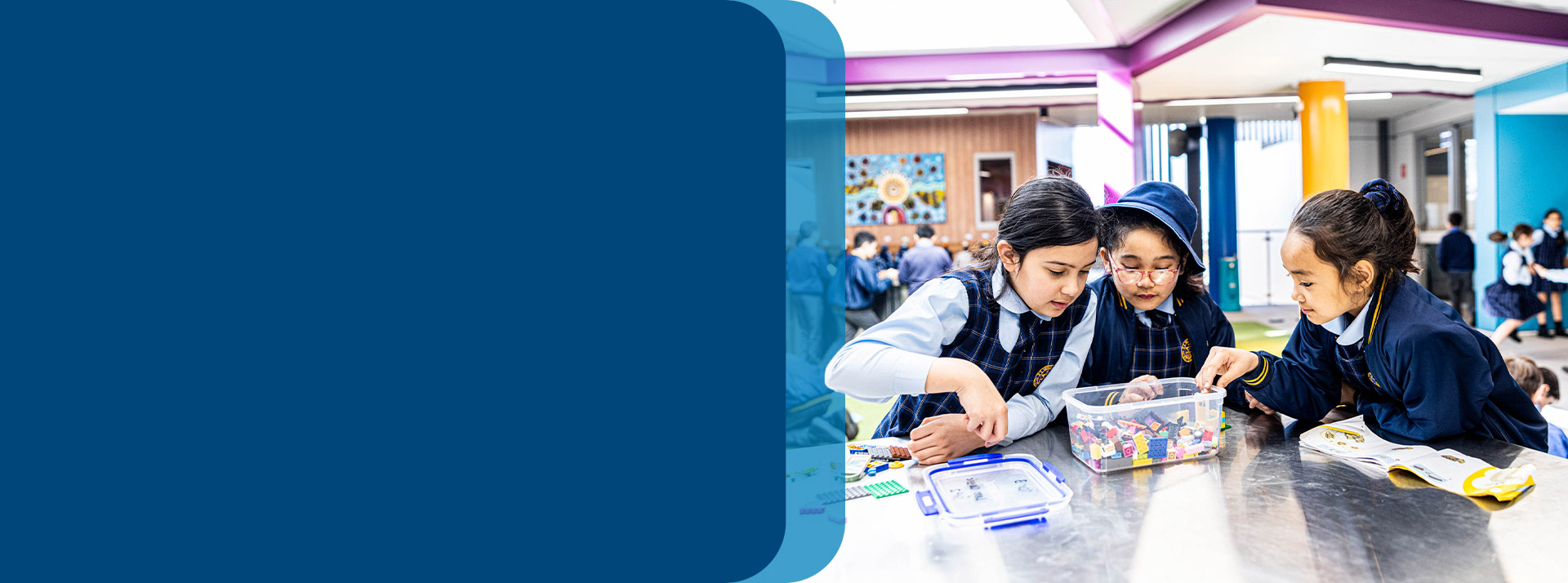 Students playing in Before and After school care at Our Lady Queen of Peace Primary School Greystanes
