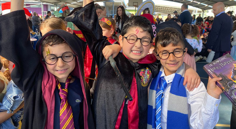 Students dressed up as Harry Potter for Book Week at Our Lady Queen of Peace Primary School Greystanes