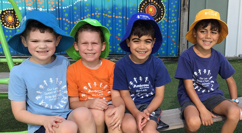 Kids in our early learning centre at Our Lady Queen of Peace Primary School Greystanes